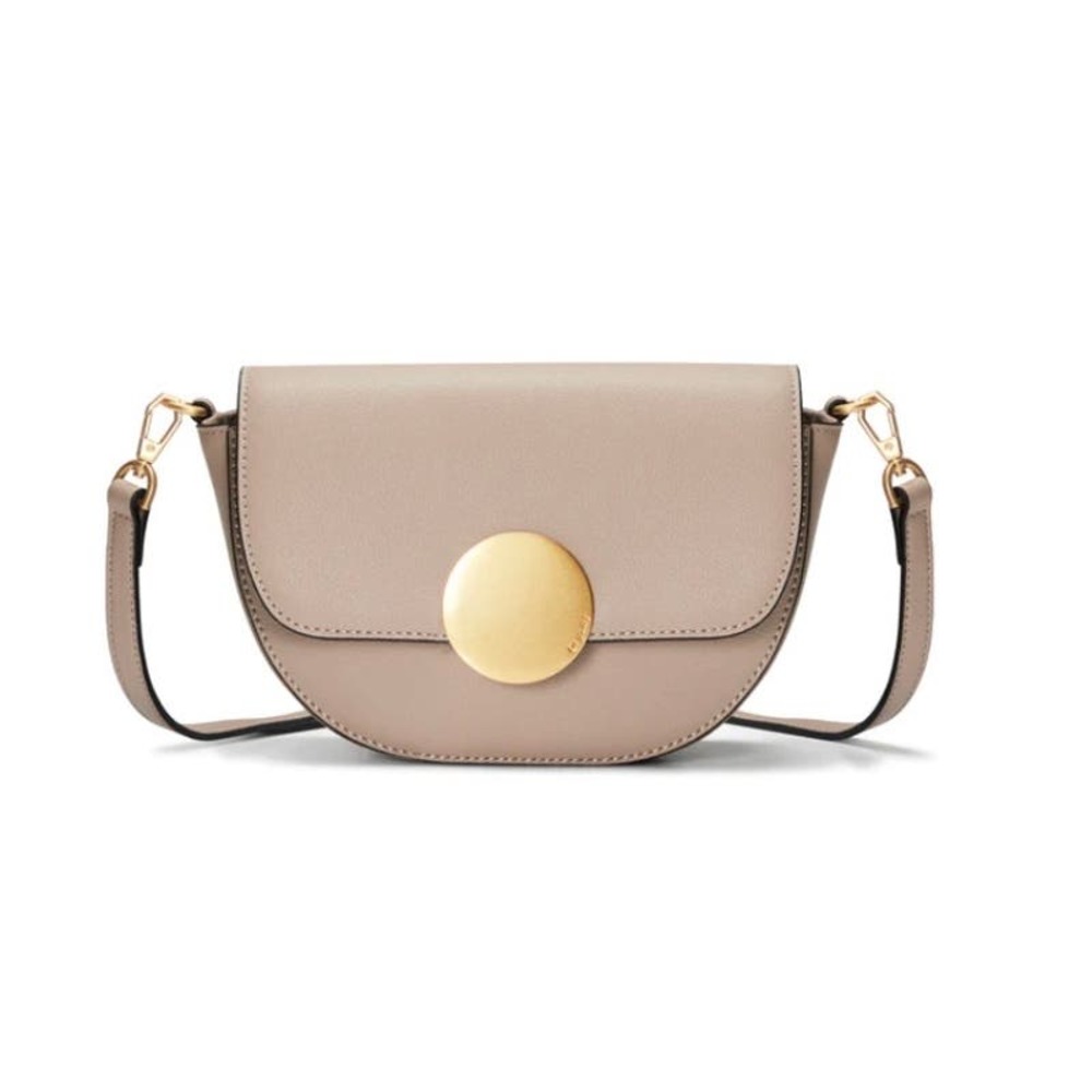 OrYANY Cream Lottie Saddle Crossbody (NO STRAP)